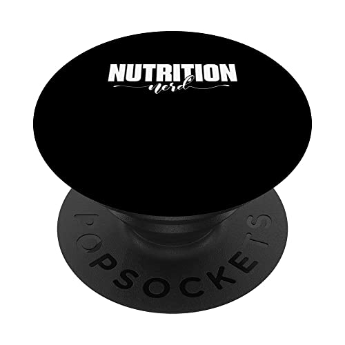 Nutrition Nerd PopSockets Swappable PopGrip, Black