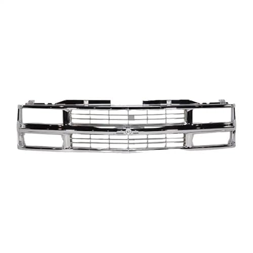 JustDrivably Front Grille Grill Chrome Dual Headlight Type