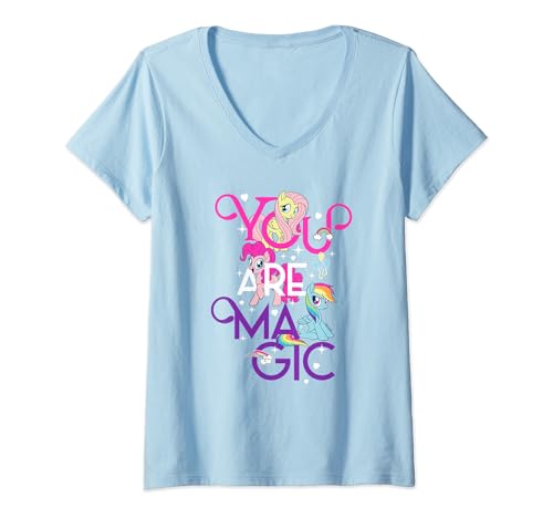 T-shirt My Little Pony Friendship Is Magic à col en V pour fan de poney