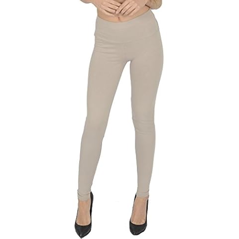 Today Is Her Women’s High Waisted Full Length Leggings Extra Comfort Range, Plus Sizes Beige Size 30 Cover
