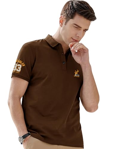 Image of Noble Monk Men's Cotton Blend Regular Fit Polo T-Shirt