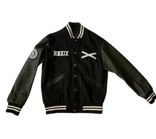 Men's Wool Leather Letterman Baseball Varsity Jacket Tour 2XS-4XL4