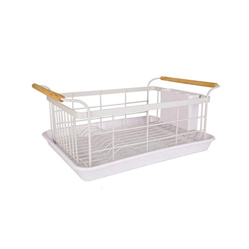 Escurridor de Platos de Cocina, escurridor de Platos con Tabla de Drenaje y Soporte de Alfombrilla Antideslizante, Gran Capacidad para Cuencos, Platos, Tazas, Tenedores y Toallas de Cocina