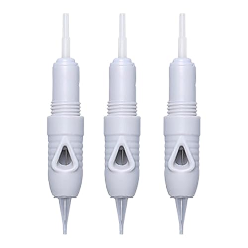 Image of PMU Permanent Micro-blading Semi-Permanent Makeup 1P I 3P | 5P | 7 P | 3F | 5F | 7F Needles Eyebrow Tattoo Permanent Makeup Pen Needle Cartridge for Eyeliner Pack of 3 (1 Prong Needle)