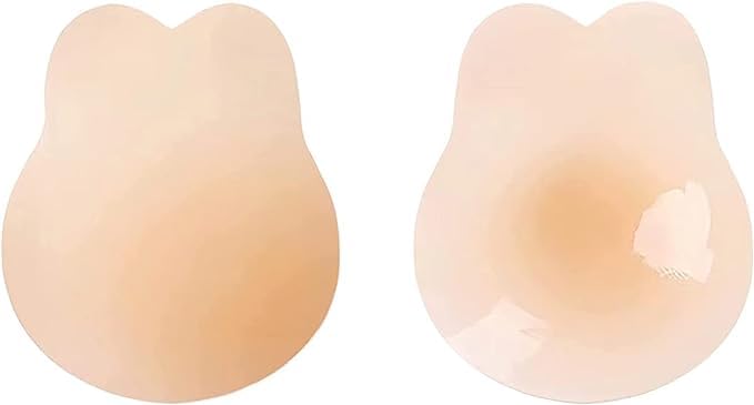 feel freely Adhesive Braless Nipple Cover, Adhesive Bra Washable Adjustable Length Breast Lifting Convenient Reusable for Girls for Daily Use-picture-47