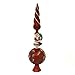 Kurt Adler Glass Santa Claus Design Treetop, 16-Inch