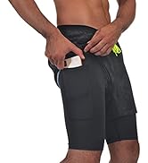 qualidyne Men's Running Shorts 2 in 1 Workout Athletic Shorts Lightweight Mens 5" Yoga Gym Traini...