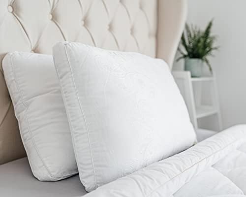 Mulberry Silk Filled Pillow 2 Pack, Extra Soft Bed Standard Pillows 1000 grams Silk Pillow for Sleeping, Super Soft Pillows for Bed to Relief Neck and Shoulder Pain
