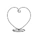 WINOMO Ornament Display Stand Iron Hanging Heart Shaped Stand Rack Holder for Hanging Glass Globe Air Plant Terrarium Witch Ball Home Wedding Decoration (Black)