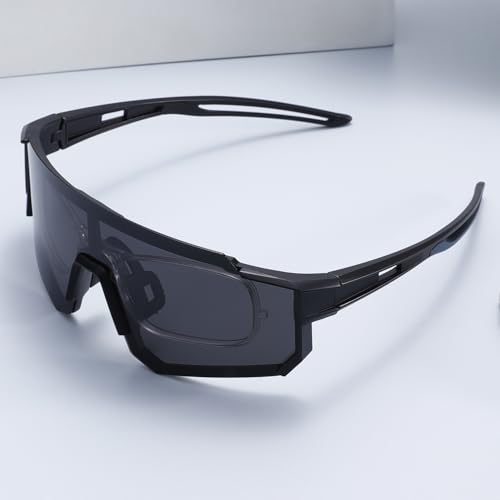 Rectangular Polarized Sports Sunglasses for Men Women Cycling Driving Fishing
