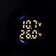 USB-Ladegerät mit LED-Anzeige,Motorrad-Ladegerät, Dual USB Voltmeter Ladegerät Multifunktionstemperaturmesser mit wasserdichter Abdeckung für Marine, Boot, Motorrad, LKW, Golfwagen