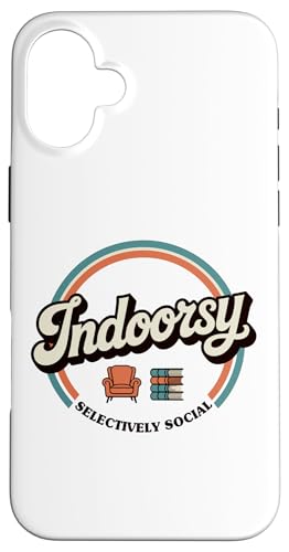 Indoorsy Selectively Social �r���e�[�W ���Љ�I �����I �X�}�z�P�[�X iPhone 16 Plus �p