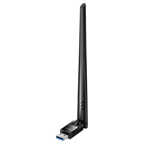 Cudy Adaptador USB WU900H AX900 WiFi 6, doble banda de 2.4 GHz/5 GHz para PC, hasta 886 Mbps, antena de alta ganancia, compatible con Windows 7/10/11 y Linux, modo AP suave
