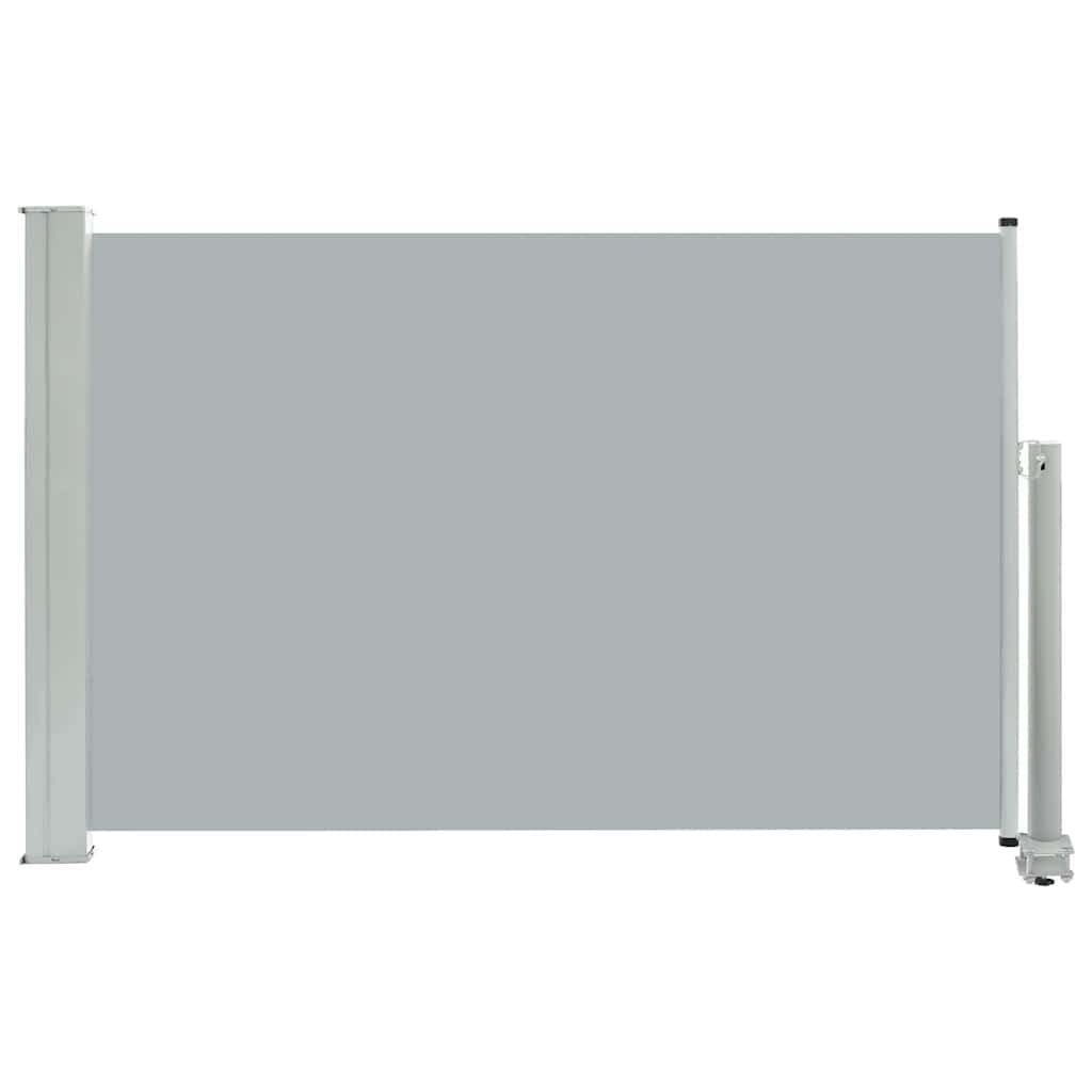 vidaXL Patio Retractable Side Awning Outdoor Garden Terrace Balcony Privacy Screen Blind Sunshade Windbreak Windscreen 60x300cm Grey