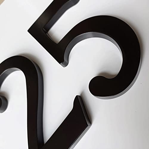 Número de casa de 6 pulgadas para evitar pérdidas de repartidores con placa negra visible 4