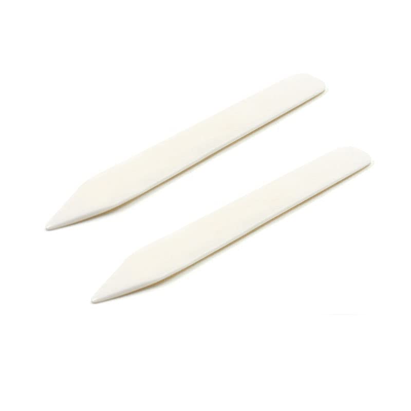 juneTree2Pcs Genuine Bone Folder Paper Creaser Crafts Scoring Folding Creasing Paper Crafting Tool Set for DIY Handmade Leather Burnishing Bookbinding Books Cards and Paper Crafts Scrapbooking Tool