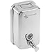 PrimeMatik - Dispensador de jabón de Acero Inoxidable para Pared 1 litro