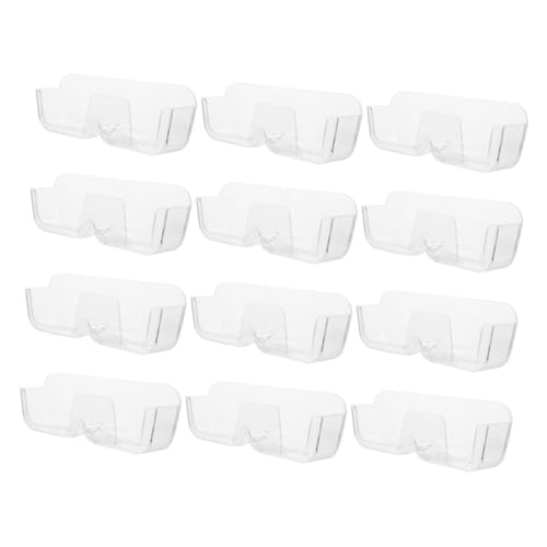NAMOARLY 12pcs Wall Sunglasses Holder Glasses Display Rack Plastic Wall Mounted Glasses Holder Glasses Case Eyeglass Storage For Home Decor