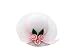 International Miniatures Dollhouse Miniature White Ladies Hat w/ White Feather