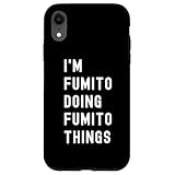 私は Fumitoです。Fumito が行うことを行う。 スマホケース iPhone XR 用