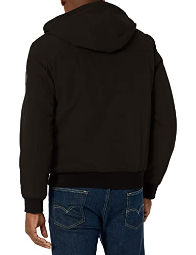 Levi's Men's Soft Shell Sherpa Lined Hooded Bomber Jacket2