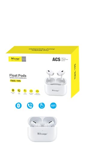 Image of Float Pods TWS 195 Wireless Earbuds with Bluetooth V5.4, Touch Control, HD Voice, Lightweight Design