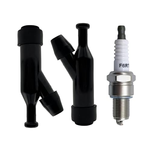 YGQ 2x Zündkerzenstecker + 1x Zündkerze Passend für Honda GX120 GX160 GX200 GX390 Motoren Stromerzeuger Tauchpumpen Rasenmäher