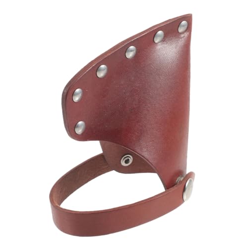KONTONTY Outdoor Axe Protective Cover Portable Leather Hatchet for Easy Access Fits Hatchets Present for Camping Enthusiasts and Outdoor Activities