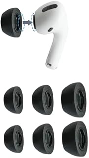 COMPLY Premium Memory Foam Earphones Tips For Airpods Pro Generation 1 & 2 Replacement Earbud Tips For A Comfortable Secure Fit x 3 Pairs (Assorted, S, M, L)
