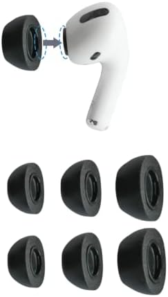 COMPLY Foam Ear Tips for Apple AirPods Pro Generation 1 & 2, Ultimate Comfort| Unshakeable Fit| Assorted S/M/L, 3 Pairs