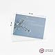 Trauerkarten mit Umschlägen - 5 Stück - edel & schlicht - Made in France - Premium-Papier ökologisch (5er Pack Ex Frosted Weide)