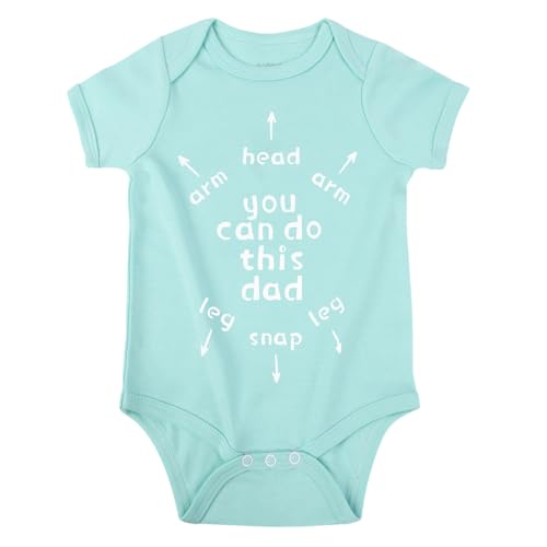 Image of Cnins Funny Baby Bodysuit & Daddy Matching Cotton Outfit for Wild One 1st Birthday, Unisex Newborn Infant Clothes 0-24M
