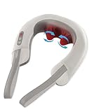 Homedics Neck Massager with Heat - Pro Therapy Elite Portable, Adjustable Shiatsu and Vibration Massage, Tan