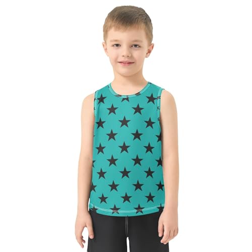 J JOYSAY Scattered Star Slate Boys Tank Top Sleeveless Muscle Shirts Quick Dry Workout Sport Active Kids T-Shirts 3-15T2