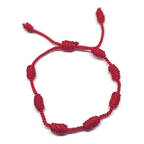 MYSTIC JEWELS By Dalia – Kabbalah Bracelet – 7 Knots of Red Thread – Unisex – Adjustable – Eye Protection – Good Luck – Good Luck (1 Piece) Cover