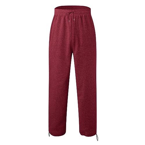 Mens Joggers Cotton Linen Drawstring Pants Elastic Waist Casual Jogger Yoga Pants with Pockets2