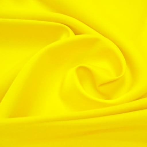 Yellow Cotton Jersey Fabric – 150cm (59") Wide, 5 Metre Length - Stretch Knit Material – Soft, Breathable & Versatile – Ideal for Clothing, Crafts & DIY Projects