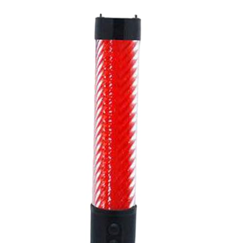 Bastón de tráfico Qianly LED recargable impermeable color rojo con cinta 3