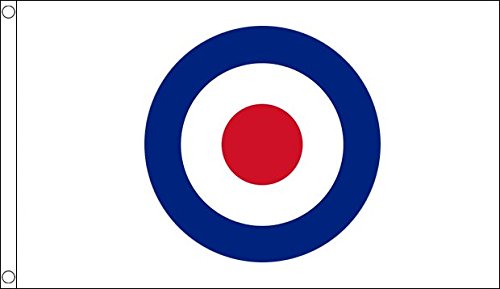 Target Roundel Flag 5ft x 3ft,Large