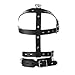 Soft Leather Mask, Fashion-Forward Cosplay Accessory for Club and Stage Performances, Unisex, PU Leather, Buckle Clasp
