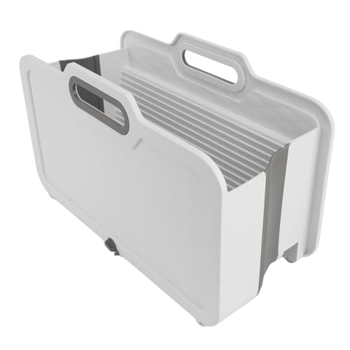 Generic Cubo de Trapeador, Cubo de Agua Rectangular Diseño Compartimentado de Gran Capacidad Multifuncional para el Hogar (Pequeño (13x15 cm, Necesita 3 3 batería))