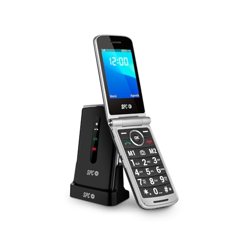 SPC Prince 4G – Lättanvänd seniormobil med klaff och SOS-knapp