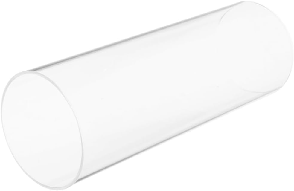 Mobestech Glass Candle Holder Bottomless Cylinder Tube for Open Flame Candles for Home Weddings and Parties