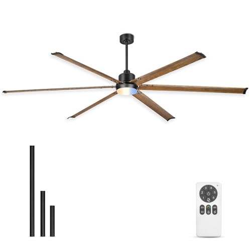 JAZAVA 96 Inch Large Ceiling Fan Light, Ultra High Airflow