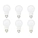 Amazon Basics 40W Equivalent, Daylight, Non-Dimmable, 10,000 Hour Lifetime, A19 LED Light Bulb | 6-Pack