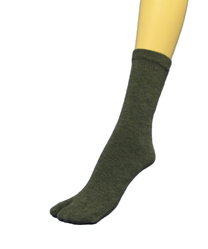 Image of COUVER Quarter - Midcalf High Flip Flop, Split toe Socks for Women, Tabi Big Toe Socks