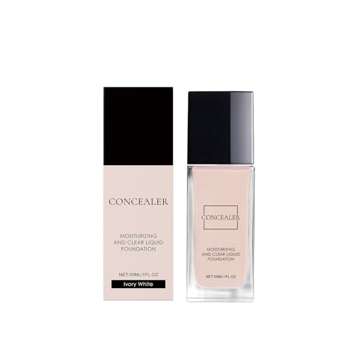 Base transparente para mujeres mayores de 30 años, base para pieles maduras, acabado mate, 24 horas de duración, resistente al agua, equilibra el aceite, base para todos los tipos de piel (marfil)