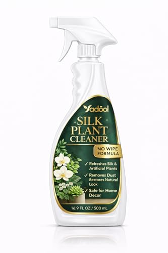 Yadool Artificial Flower Cleaner Spray No Wipe, Dust Remover for
