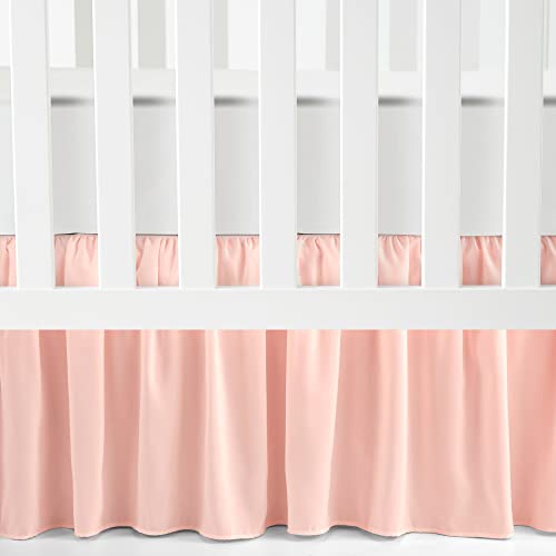 Image of Lush Decor Ruffle Crib Skirt, 16" Drop, Pink