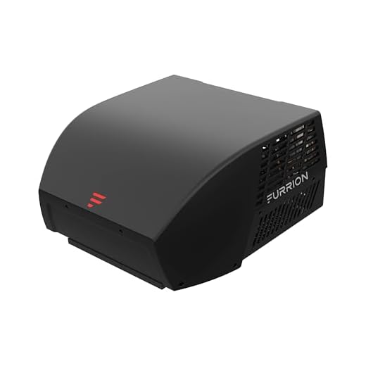 Furrion Chill Cube 18k BTU Variable Speed RV Rooftop Air Conditioner, Black, Ducted, R32 Refrigerant, Quiet High-Efficiency AC with Turbo Cool Mode, Lightweight, AC Unit Only - FACR18VSSA-BL-AM